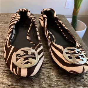 Tory Burch zebra flats